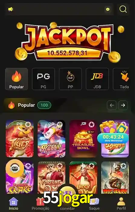 Promoções Especiais no 55jogar App